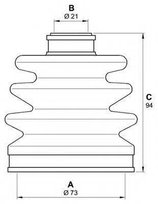 OPEN PARTS SJK716700 Комплект пильника, приводний вал