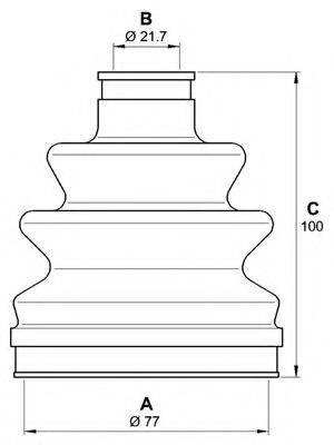 OPEN PARTS SJK725400 Комплект пильника, приводний вал