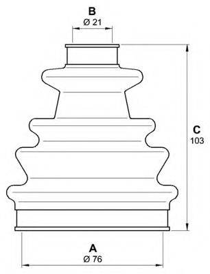 OPEN PARTS SJK727200 Комплект пильника, приводний вал