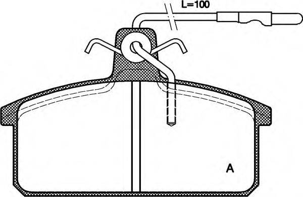 OPEN PARTS BPA012832 Комплект гальмівних колодок, дискове гальмо