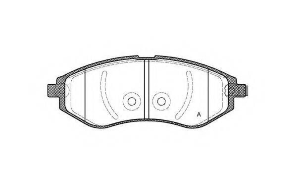 OPEN PARTS BPA098602 Комплект гальмівних колодок, дискове гальмо