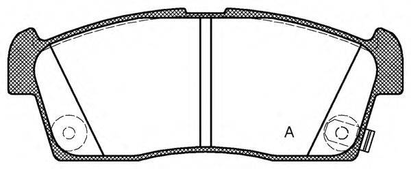 OPEN PARTS BPA119902 Комплект гальмівних колодок, дискове гальмо