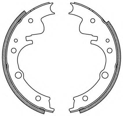 OPEN PARTS BSA204500 Комплект гальмівних колодок