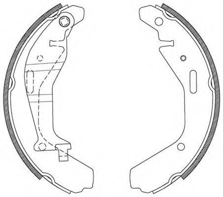 OPEN PARTS BSA211200 Комплект гальмівних колодок