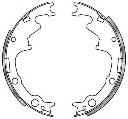 OPEN PARTS BSA216900 Комплект гальмівних колодок