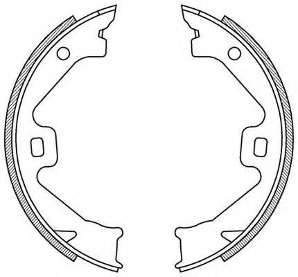 OPEN PARTS BSA218600 Комплект гальмівних колодок