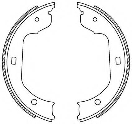 OPEN PARTS BSA221300 Комплект гальмівних колодок