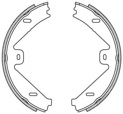 OPEN PARTS BSA222500 Комплект гальмівних колодок