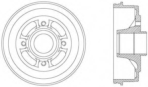 OPEN PARTS BAD900630 Гальмівний барабан