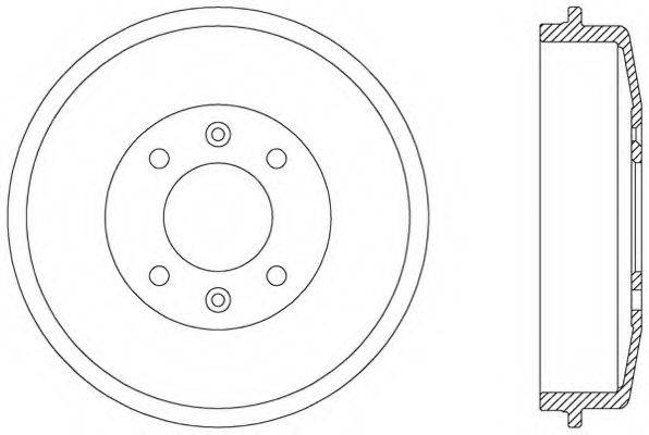 OPEN PARTS BAD901510 Гальмівний барабан