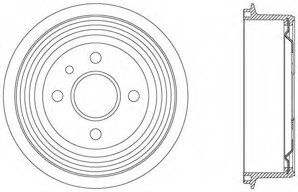 OPEN PARTS BAD901820 Гальмівний барабан