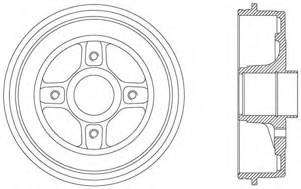 OPEN PARTS BAD904130 Гальмівний барабан