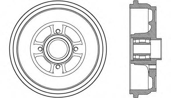 OPEN PARTS BAD908731 Гальмівний барабан