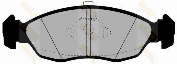 BRAKE ENGINEERING PA1166 Комплект гальмівних колодок, дискове гальмо