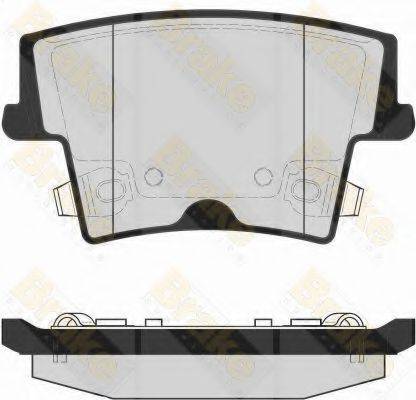 BRAKE ENGINEERING PA1711 Комплект гальмівних колодок, дискове гальмо