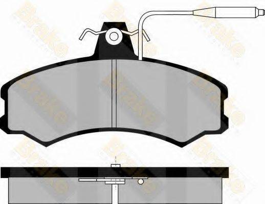 BRAKE ENGINEERING PA362 Комплект гальмівних колодок, дискове гальмо