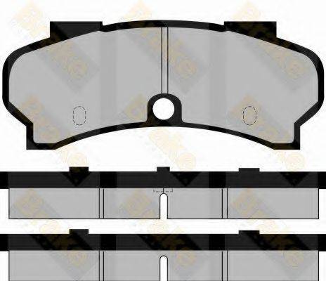 BRAKE ENGINEERING PA515 Комплект гальмівних колодок, дискове гальмо