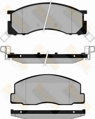 BRAKE ENGINEERING PA846 Комплект гальмівних колодок, дискове гальмо