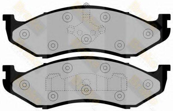 BRAKE ENGINEERING PA992 Комплект гальмівних колодок, дискове гальмо