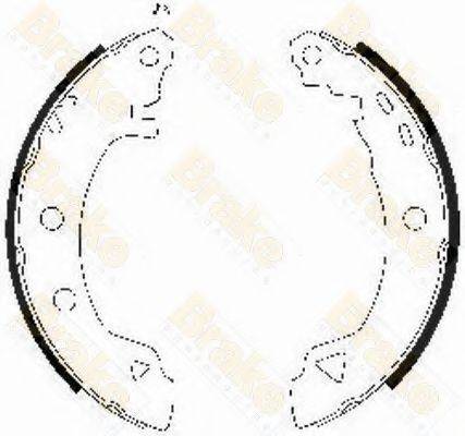 BRAKE ENGINEERING SH1618 Комплект гальмівних колодок