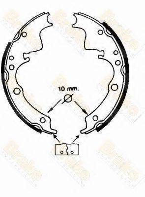 BRAKE ENGINEERING SH2220 Комплект гальмівних колодок