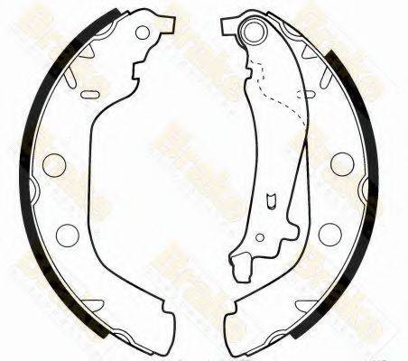 BRAKE ENGINEERING SH2499 Комплект гальмівних колодок