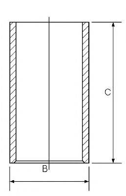 GOETZE ENGINE 1401099100 Гільза циліндра