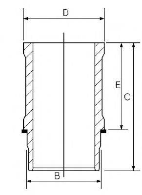 GOETZE ENGINE 1563260000 Гільза циліндра