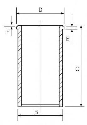 GOETZE ENGINE 1404015000 Гільза циліндра