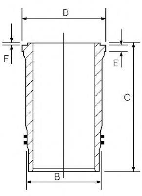 GOETZE ENGINE 1445633000 Гільза циліндра