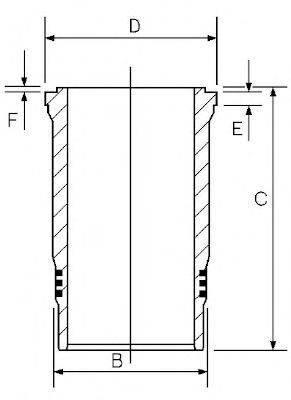 GOETZE ENGINE 1445089000 Гільза циліндра