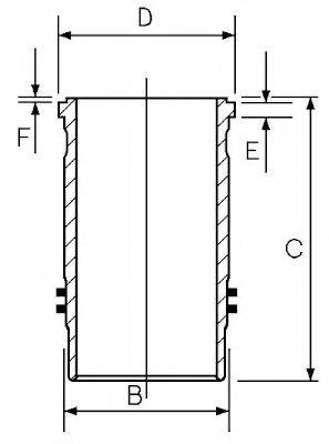 GOETZE ENGINE 1448044000 Гільза циліндра