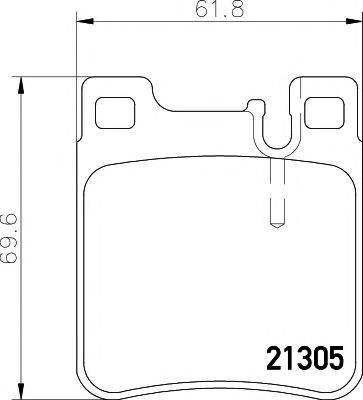 TEXTAR 2130504 Комплект гальмівних колодок, дискове гальмо