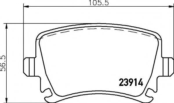 TEXTAR 2391401 Комплект гальмівних колодок, дискове гальмо