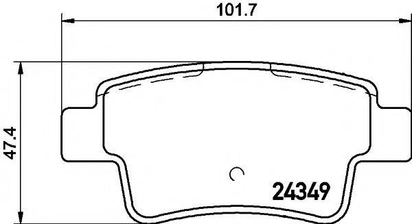 TEXTAR 89017800 Комплект гальм, дисковий гальмівний механізм