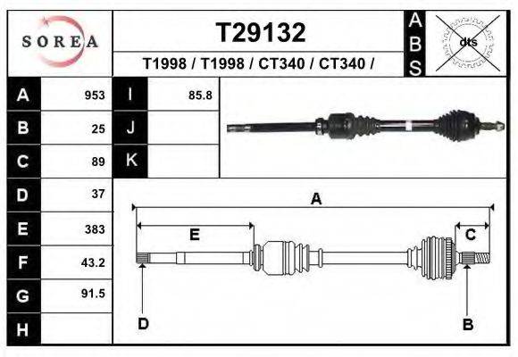 EAI T29132 Приводний вал