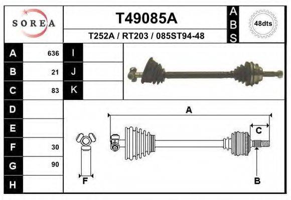 EAI T49085A Приводний вал