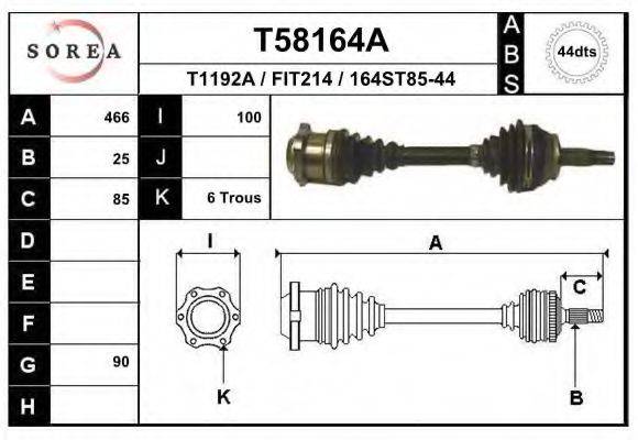 EAI T58164A Приводний вал