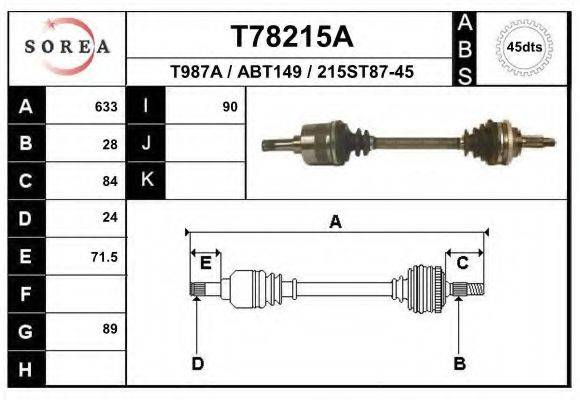 EAI T78215A Приводний вал