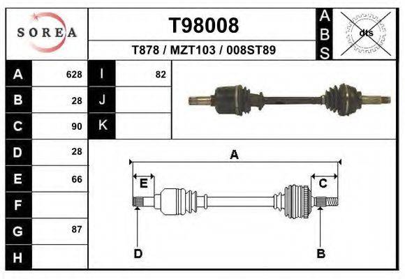 EAI T98008 Приводний вал