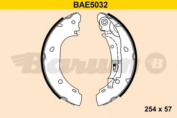 BARUM BAE5032 Комплект гальмівних колодок