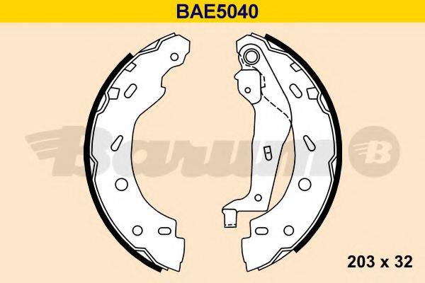 BARUM BAE5040 Комплект гальмівних колодок