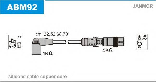 JANMOR ABM92 Комплект дротів запалювання