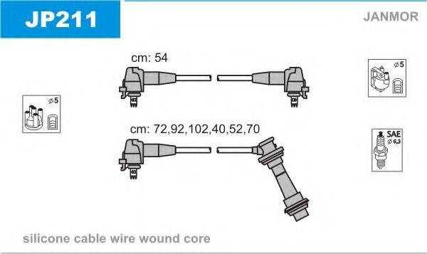 JANMOR JP211 Комплект дротів запалювання