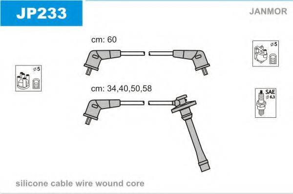 JANMOR JP233 Комплект дротів запалювання