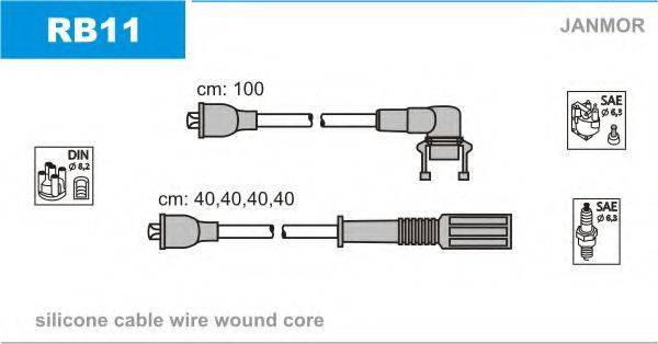 JANMOR RB11 Комплект дротів запалювання