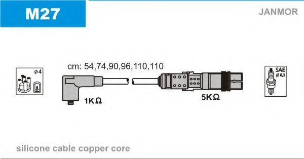 JANMOR M27 Комплект дротів запалювання