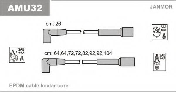 JANMOR AMU32 Комплект дротів запалювання