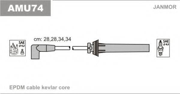 JANMOR AMU74 Комплект дротів запалювання
