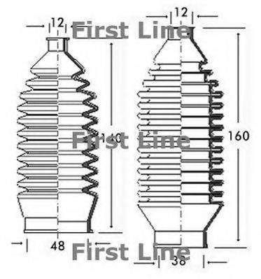 FIRST LINE FSG3079 Пильовик, рульове управління